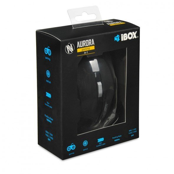 iBox Aurora A-1 mus Hjre hnd USB Type-A Optisk 2400 dpi #4