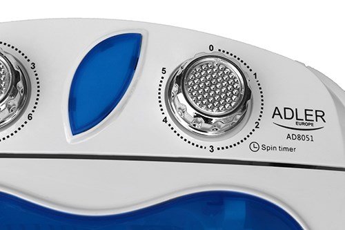 Adler AD 8051 vaskemaskine Top-indlsning 3 kg Bl, Hvid #9