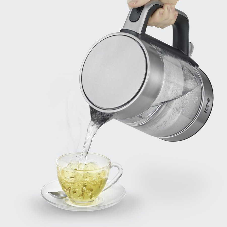 Severin WK 3420 elkedel 1,7 L 2200 W Sort, Rustfrit stl, Transparent #7