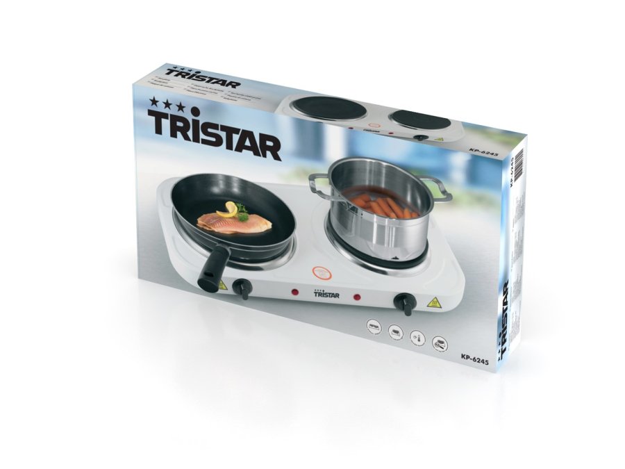 Tristar KP-6245 kogeplade Hvid Bordplade Forseglet plade 2 zone(s) #5