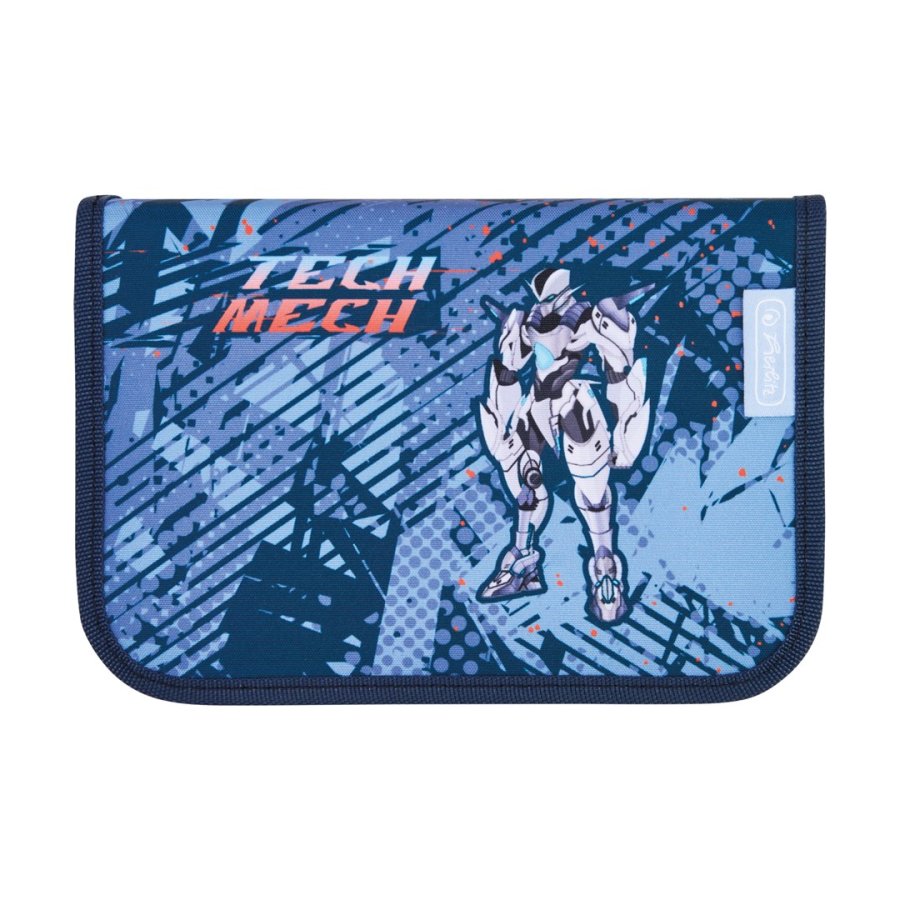 Herlitz UltraLight Plus TechMech skoletaskes�t Dreng Polyester Bl�, Orange #13