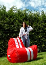 Puf GO GIFT Hvid Rd Oxford tejido antidesgarros 140 x 100 x 100 cm 140 x 100 cm #2