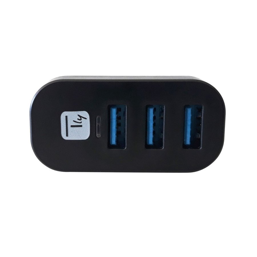 Techly IUSB3-HUB3-ROTB interface hub USB 3.2 Gen 1 (3.1 Gen 1) Type-A 5000 Mbit/s Sort #10