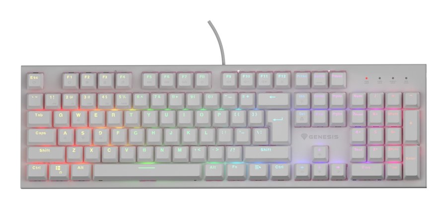 GENESIS Thor 303 tastatur Spil USB QWERTY US engelsk Hvid #9