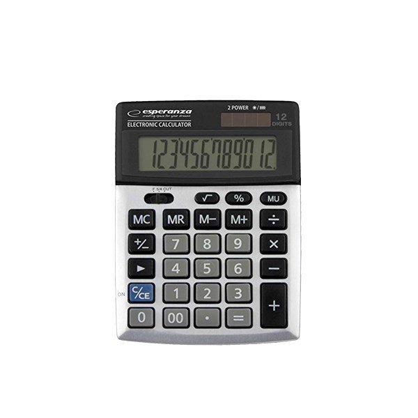 xlyne ECL102 regnemaskine Desktop Basis Sort, Slv #2