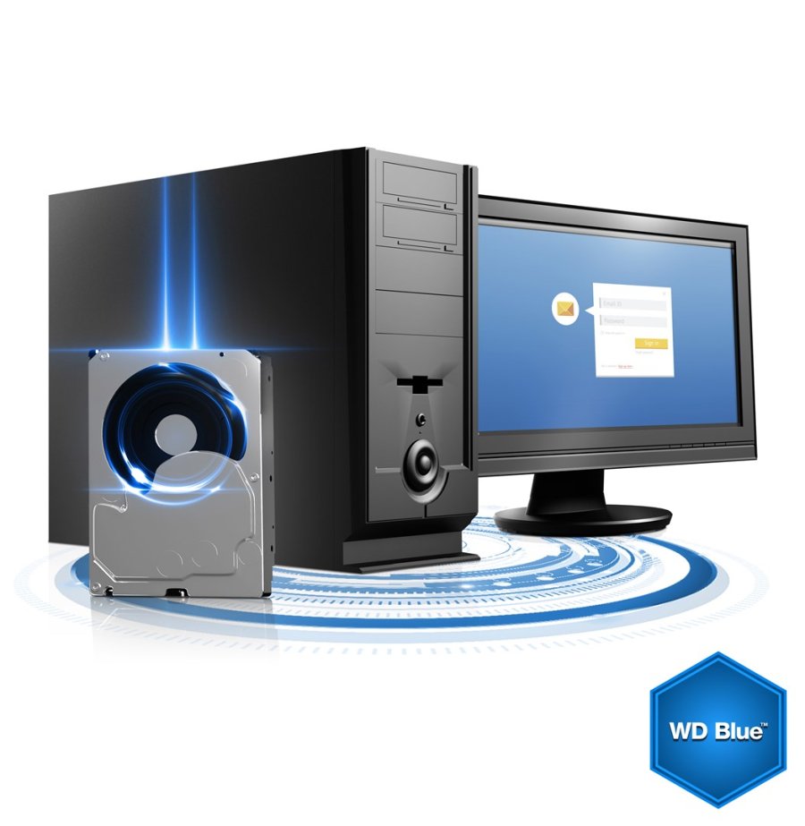 Western Digital Blue harddisk 1 TB 7200 rpm 64 MB 3.5
