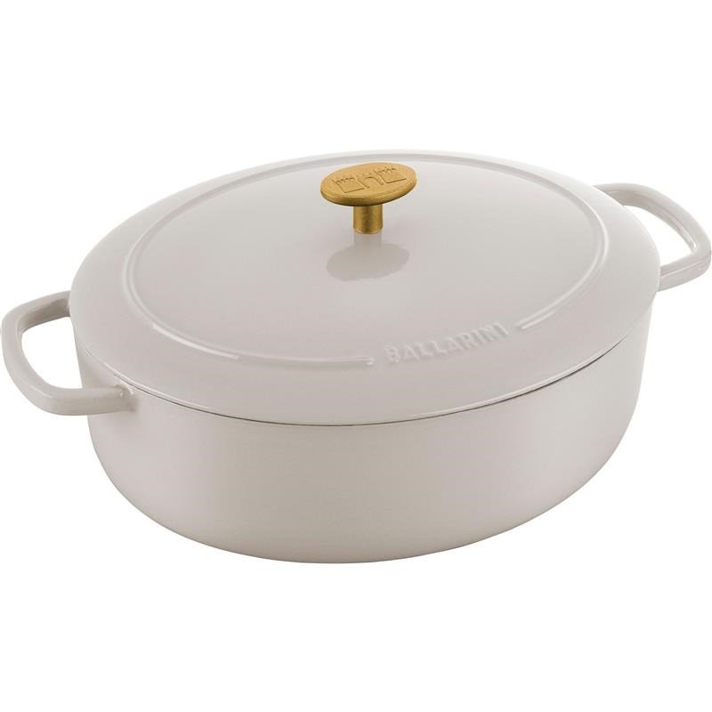 BALLARINI BELLAMONTE OVAL STBEJERNSGRYDE 75003-556-0 - 5,5 LTR ELFENBENSFARVET #1
