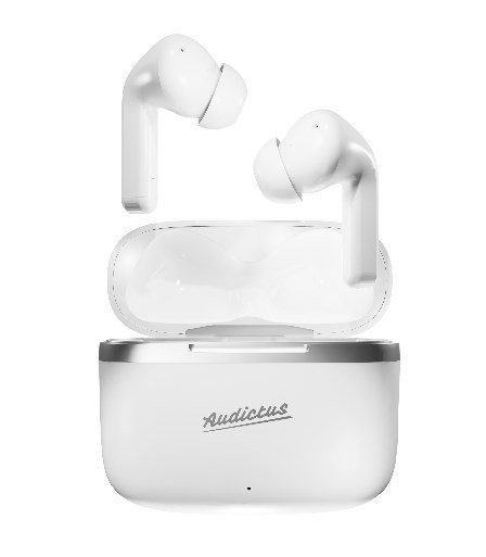 Audictus Dopamine Headset True Wireless Stereo (TWS) I rerne Opkald/musik Bluetooth Hvid #1