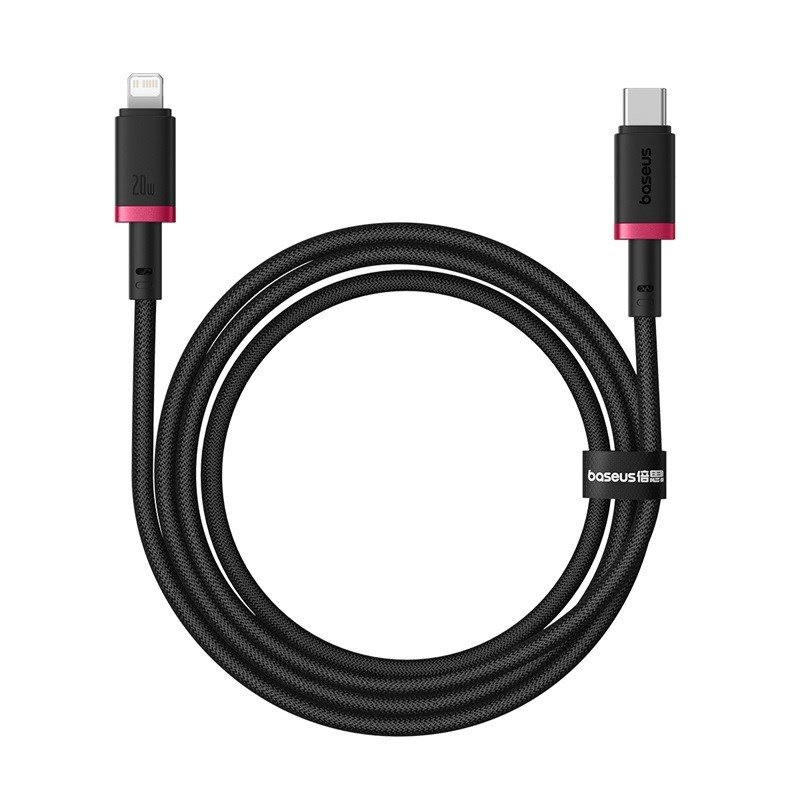 Baseus Dura Type C-hurtigopladningskabel til iP 20 W 1 m Sort, Rd #1