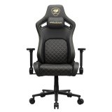 COUGAR CGR-DFL-GLB PC gamingstol Polstret vatteret s�de Sort, Guld #1