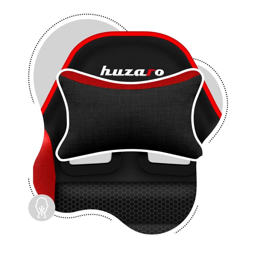 Huzaro HZ-Ranger 6.0 Red Mesh brnespilstol, sort og rd #8