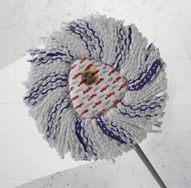 Mop with Bucket Vileda 167751 Sort Rd Mikrofiber Plastik #7