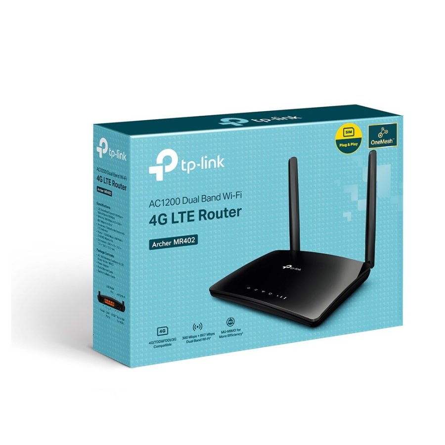 TP-Link Archer MR402 trdls router Hurtigt ethernet Dual-band (2,4 GHz / 5 GHz) 4G Sort #4