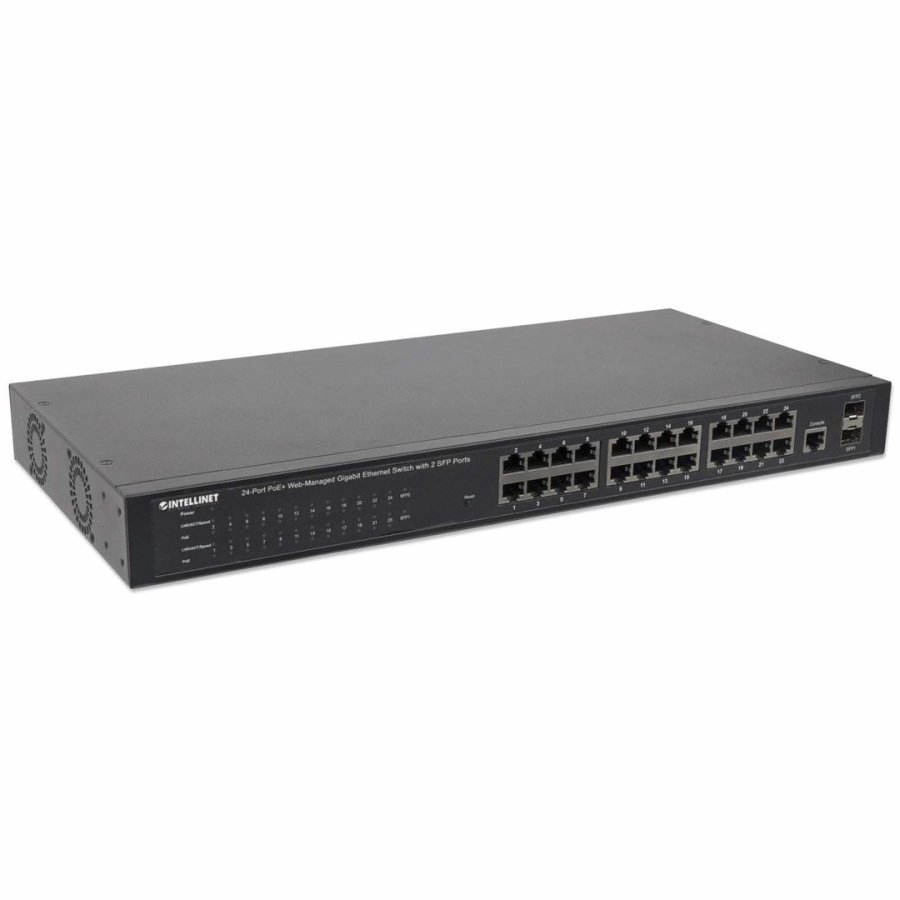Intellinet 560559 netvrksswitch Administreret Gigabit Ethernet (10/100/1000) Strm over Ethernet (PoE) Sort #4