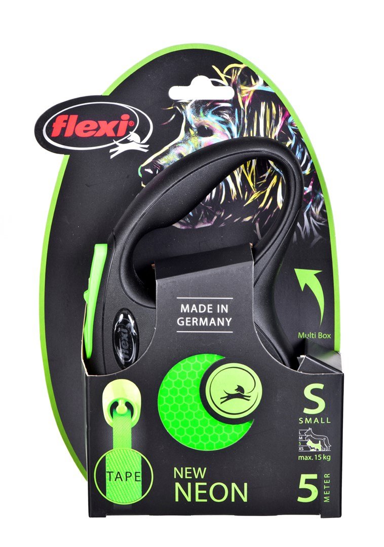 Flexi New Neon S 5 m Fleksibel hundesnor #3