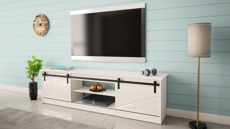 RTV GRANERO kabinet 200x56,7x35 hvid/blank hvid #6