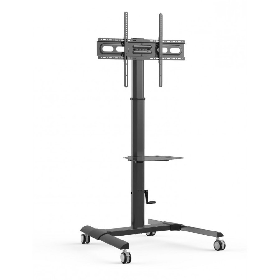 Techly ICA-TR228 multimedie vogn & stand Sort Fladt panel Multimedie kurv #1