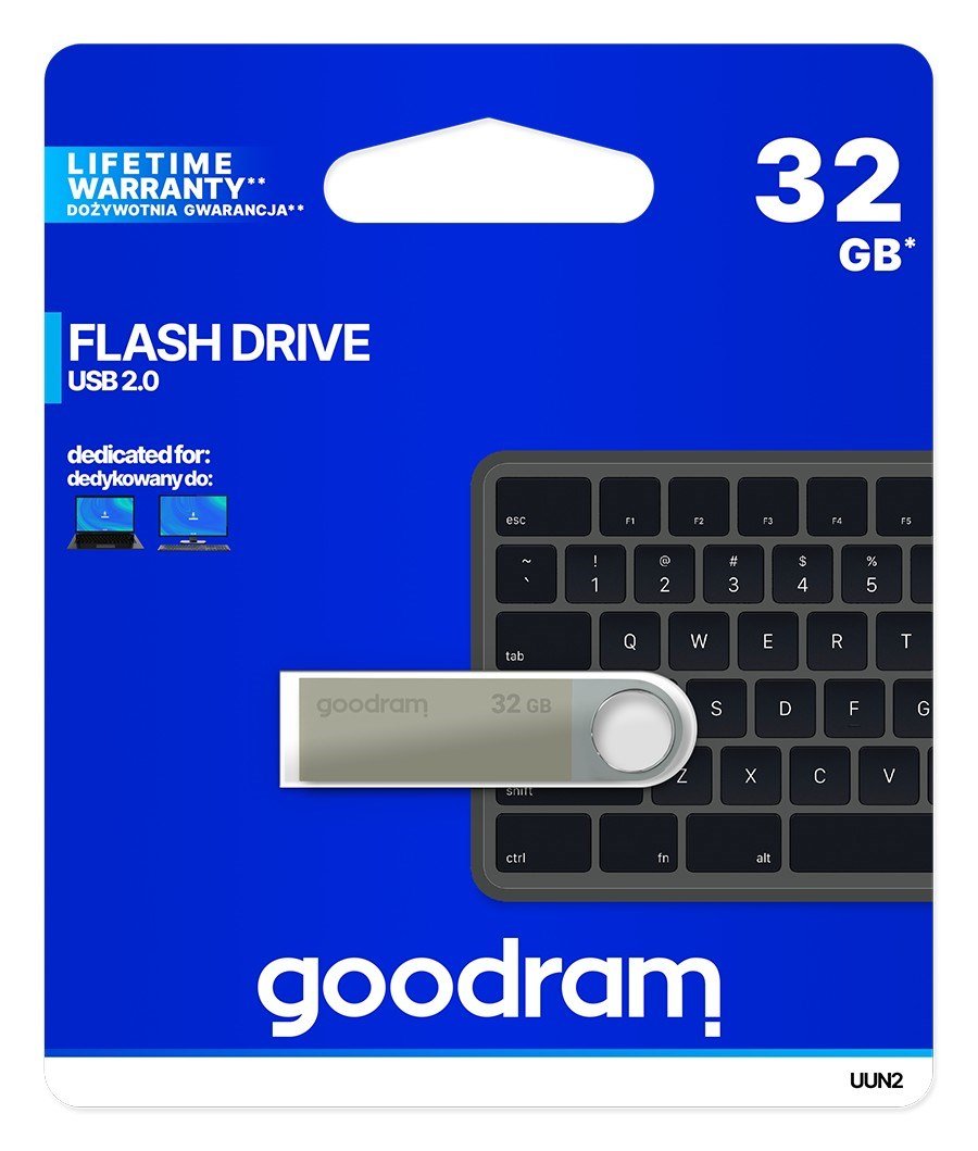 Goodram 32GB USB 2.0 USB-ngle USB Type-A Sort, Slv #3