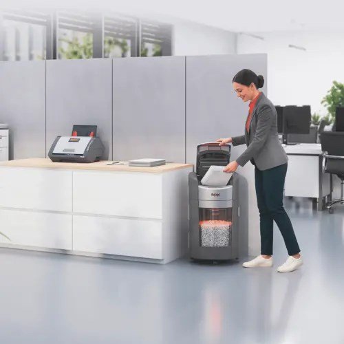 Rexel ShredMax AutoFeed+ 300M papirmakulator, P5, 300 ark, 25 l affaldsbeholder #5