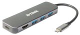 D-Link DUB-2333 Ledningsfrt USB Type-C Gr #1