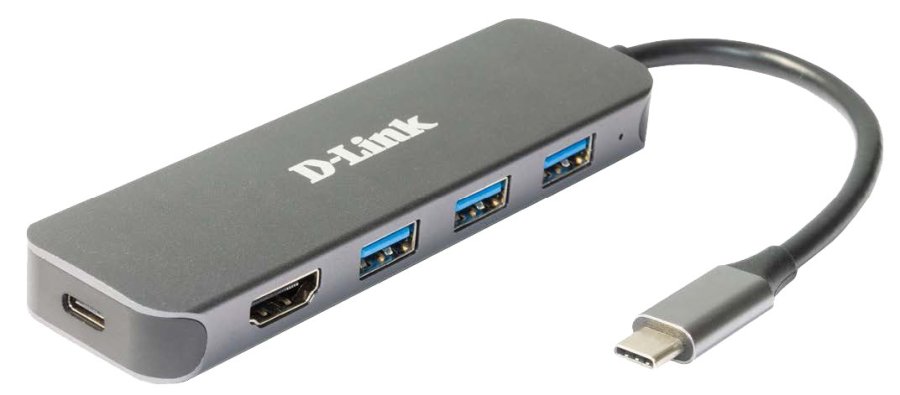 D-Link DUB-2333 Ledningsfrt USB Type-C Gr #1