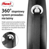 Flexi Black Design M 5 m Fleksibel hundesnor #5