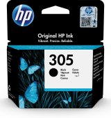 HP 305 Black Original Ink Cartridge Sort 1 stk #1