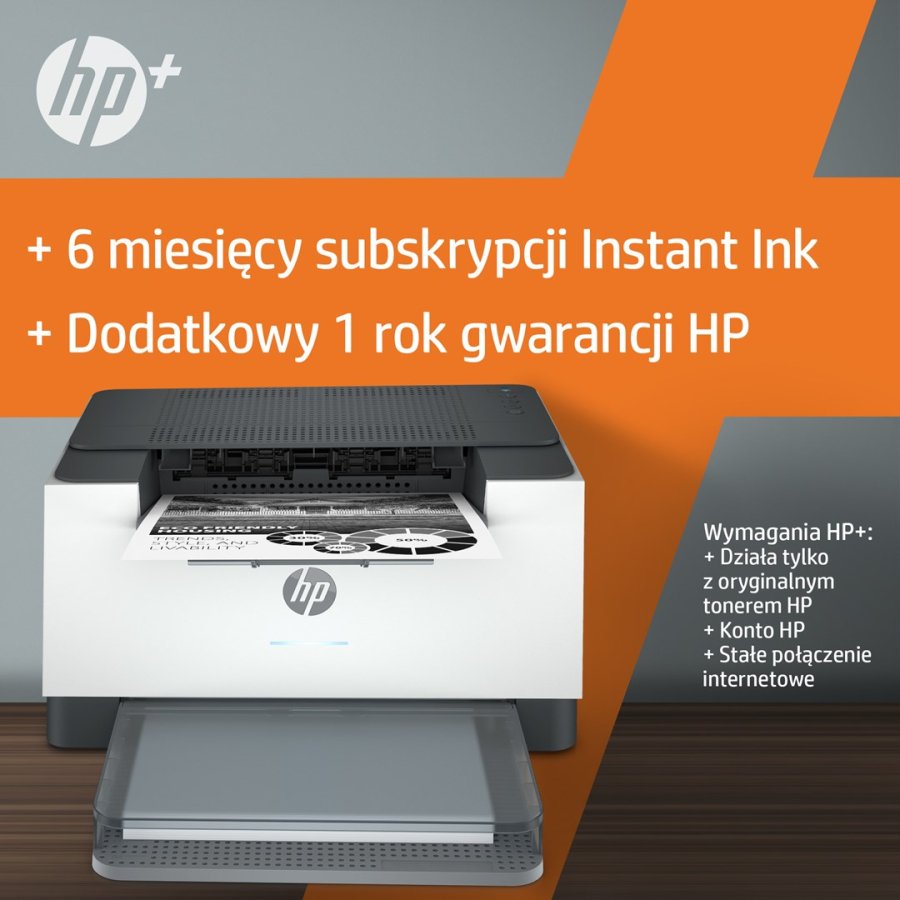 HP LaserJet HP M209dwe Printer, Sort og hvid, Printer til Sm kontorer, Print, Trdls forbindelse; HP+; Kompatibel med HP Instant ink; Tosidet print; JetIntelligence-patron; #15