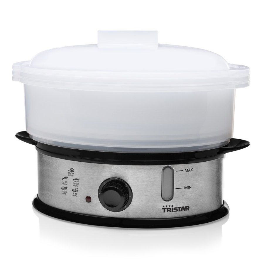 Tristar VS-3914 dampkoger 3 kurv(e) Bordplade 1200 W Sort, Rustfrit stl, Gennemsigtig #10