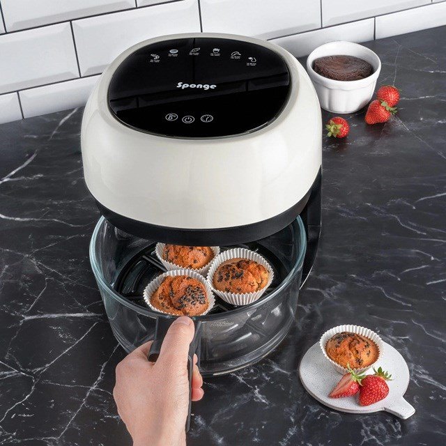 Sponge Frituregryde uden fedt 4l Sort, hvid #15