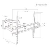 Maclean TV-beslag/oph�ng, maks. VESA 400x400, 32-70