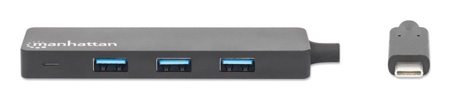 Manhattan 164924 interface hub USB 3.2 Gen 1 (3.1 Gen 1) Type-C 5000 Mbit/s Sort #4
