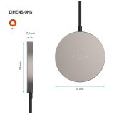 FIXED FIXMPADS-TI oplader til mobil enhed Smartphone Titanium USB Tr�dl�s opladning Hurtig opladning Indend�rs #4