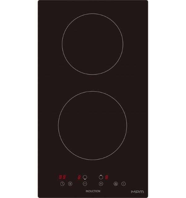 Induktionskogeplade MPM-30-IM-12/N, sort, bredde 30 cm #1