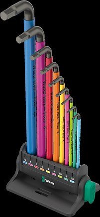 Wera 950/9 Hex-Plus Multicolour 3 angle wrench set #3