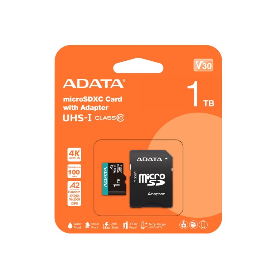 ADATA AUSDX1TUI3V30SA2-RA1 hukommelseskort 1 TB MicroSDXC UHS-I Klasse 10 #1