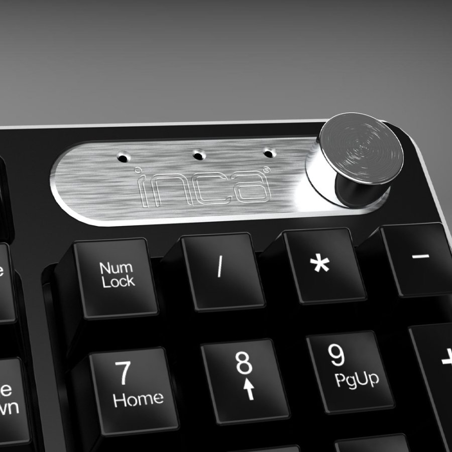 Inca IWS-549U tastatur Mus inkluderet Kontor RF tr�dl�s + USB Sort #3