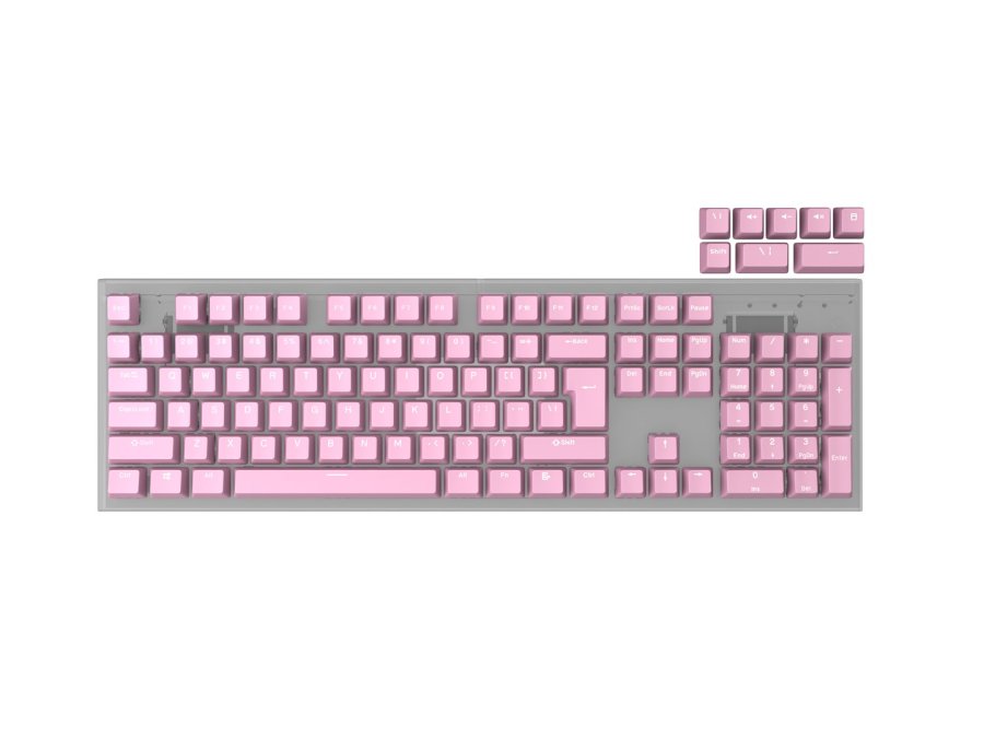 KEYCAPS GENESIS LEAD 300 PINK DOUBLE SHOT #1