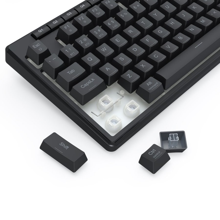 REDRAGON K516RGB-PRO SHIVA PRO 87 tastatur USB + RF Wireless + Bluetooth Sort #9