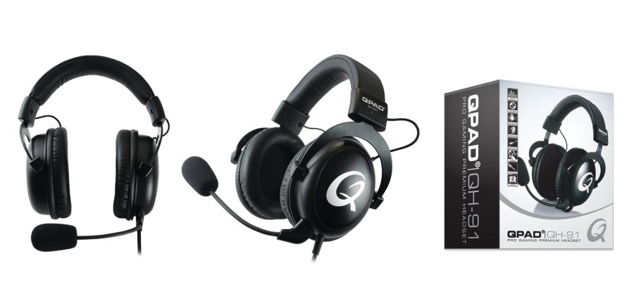 QPAD QH-91 Headset Ledningsf�rt Spil Sort #4
