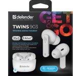 Bluetooth hovedtelefoner Defender TWINS 903 Hvid Multifarvet #4