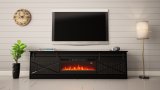 RTV GRANERO + pejseskab 200x56,7x35 sort/sort glans #3