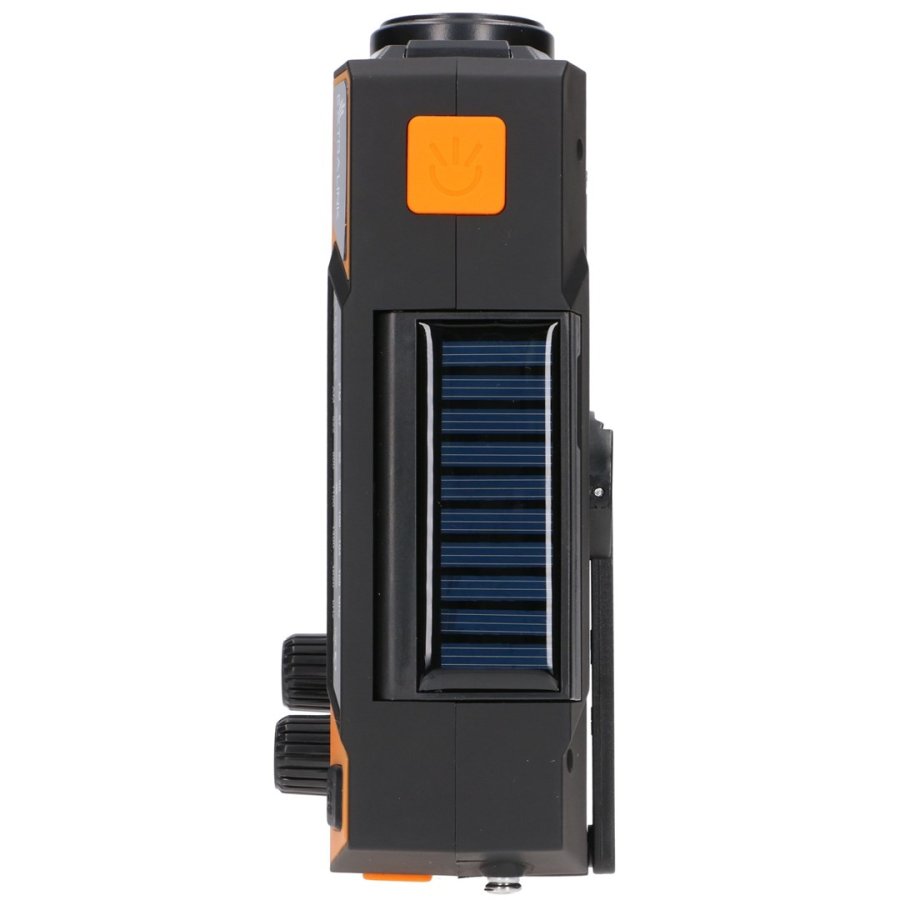 Extralink RADIO AWARYJNE SOLARNE Z KORBKA DYNAMO POWERBANK 4000MAH Z LATARKA SOS SR-4000 B�rbar Analog Sort, Orange #53