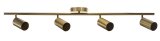 Activejet firedobbelt guld loftslampe SPECTRA spot strip GU10 til stuen #2