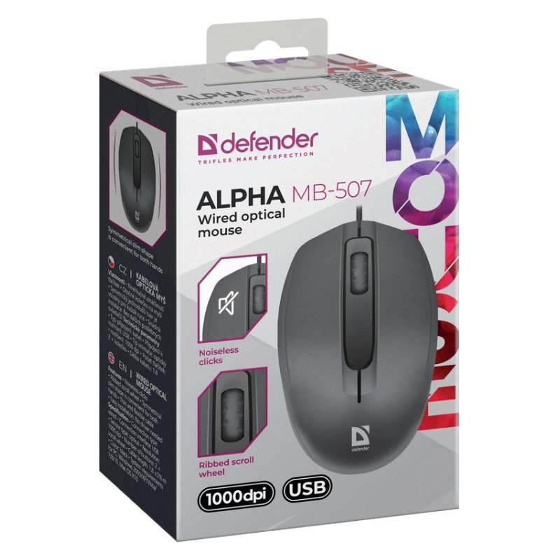 DEFENDER COMPUTERMUS ALPHA MB-507 OPTICAL 1000dpi 3P SORT SILENT CLICK #4