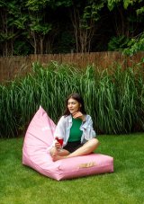 Puf GO GIFT Pink Oxford tejido antidesgarros #2