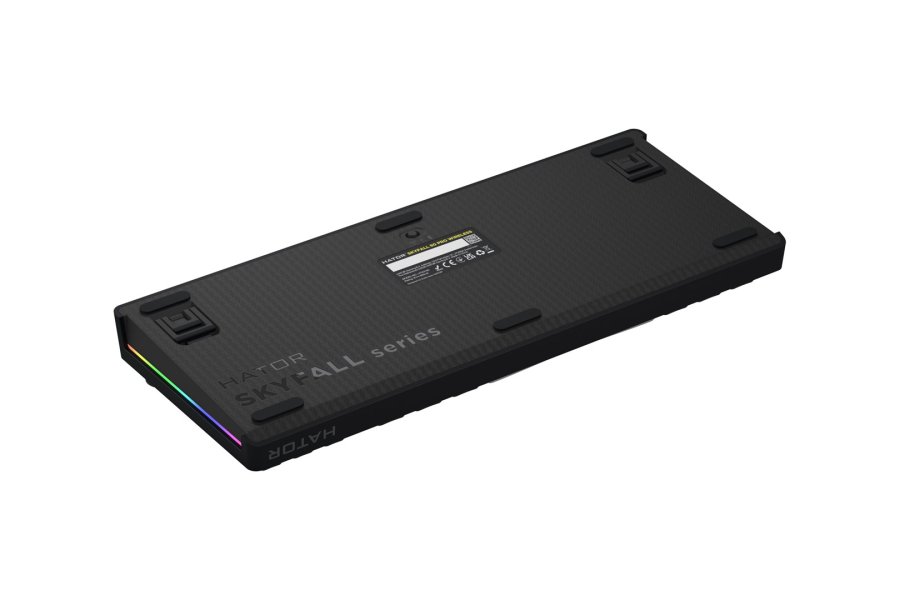 HATOR Skyfall Pro Wireless 80 tastatur Spil USB + RF Wireless + Bluetooth QWERTY US engelsk Sort, Gr� #6