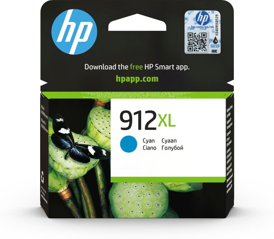 HP 912XL Original Ink-blkpatron med hj kapacitet, cyan #1