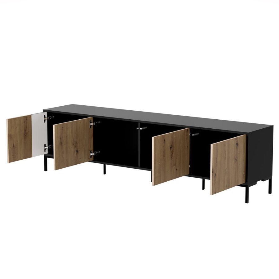 Cama MERCI RTV-skab 200 x 40 x 54 cm sort/eg artisan #2