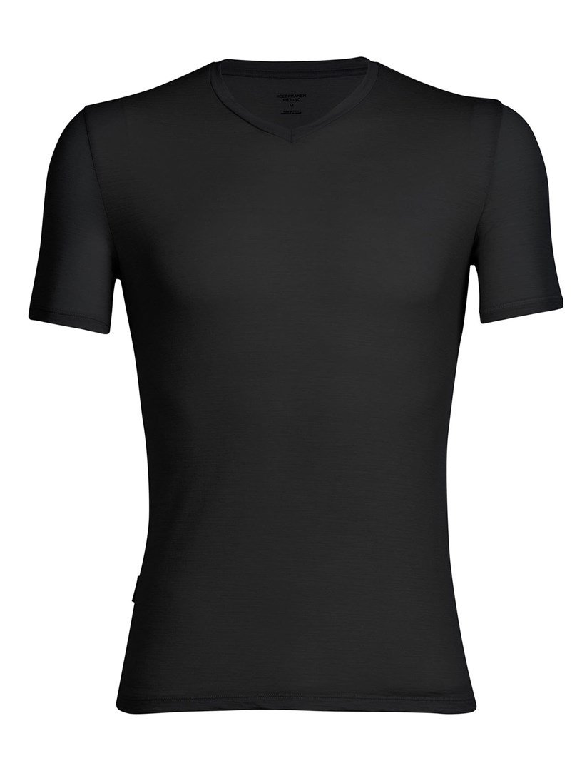 Icebreaker 103661001 T-shirt Crew neck Kort �rme Lycra, Merinould, Nylon #1